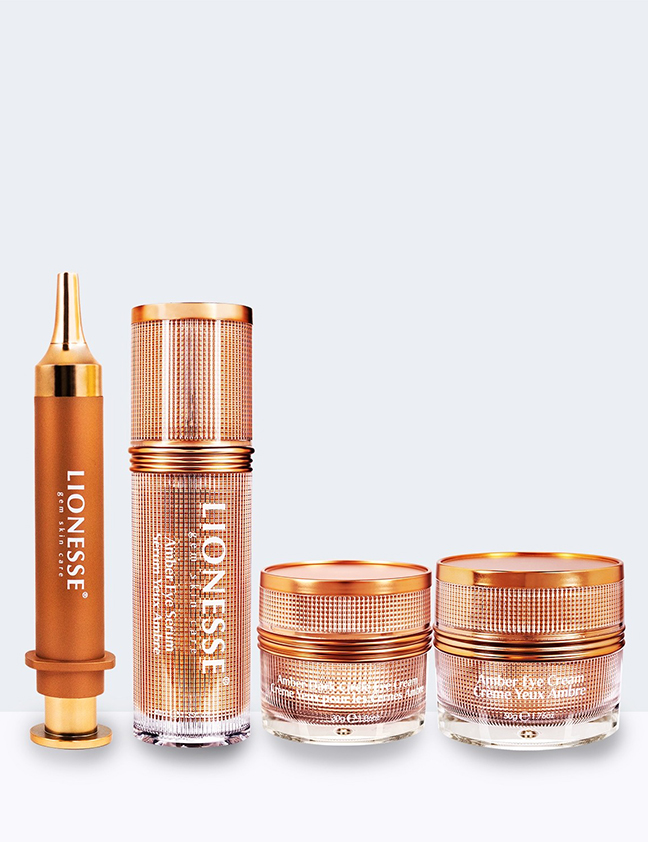 Four products in Amber Collection
